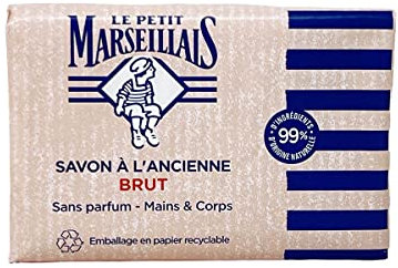 Le Petit Marseillais Savon brut, sans parfum - Le savon de 300g