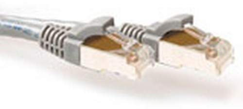 ACT CAT6A S/FTP SNAGLESS GY 0.25M