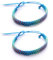 DonDon 2 bunte Unisex Freundschaftsarmbänder bzw. Partnerarmbänder