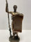 Antike griechische Figur Hippokrates of Cos mit hippokratischem Ehor, kaltgegossene Bronzestatue