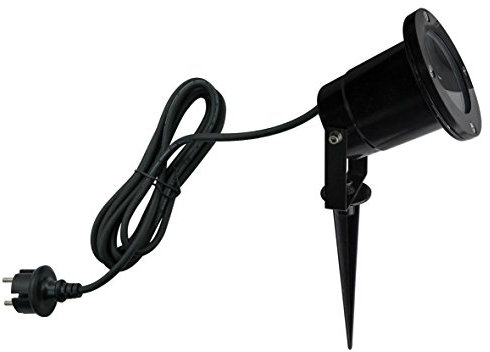 Trango 1-flg. IP65 Gartenstrahler 3078 Außenleuchte aus Alu-Druckguß mit je 1x GU10 Fassung für LED Leuchtmittel & 2m Zuleitungskabel Teichlampe, Gartenleuchte, Außenlampe ohne Leuchtmittel