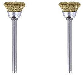 Dremel 536-02 Brass Brushes (2 Pack), 1/2 Diameter
