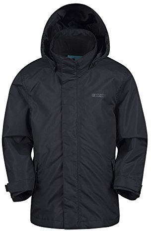 Mountain Warehouse Fell Kids 3 in 1 Water Resistant Jacket Black 9-10y