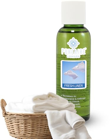 PureAire Essential Oil Blend Fresh Linen 100ml Essential Oils for Diffusers for Home Aroma Essence for Diffusers Air Purifiers Aromatherapy Relaxation Botanical Extracts Water Soluble Fragrance