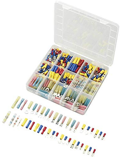 TRU Components 739925 Quetschverbinder-Sortiment 0.50mm² 2.50mm² Blau, Gelb, Rot, Weiß 382St.
