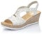 Rieker Women Sandals 61916, Ladies Platform Sandals,Platform Sandal,Summer Shoe,Comfortable,Thick Sole,White (Weiss / 80),42 EU / 8 UK