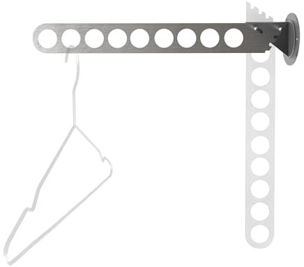Kleiderlüfter aus Edelstahl Garderobenhaken in 8 Längen auszuwählen (11-Loch)