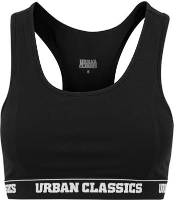 Urban Classic Women Bustier Top Logo, Size:5XL, Color:Black