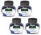 Faber-Castell 149839 Tintenglas, Löschbar (Königsblau, 4x 30 ml)