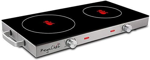 Megachef Ceramic Infrared Double Hob 63 cm Black