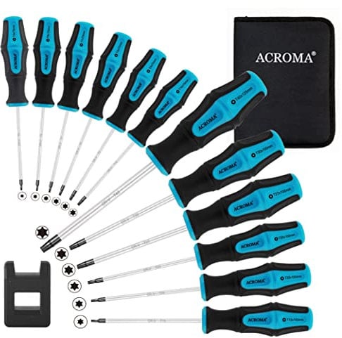 Acroma T5-T40 - Set di 12 cacciaviti Torx Driver Star