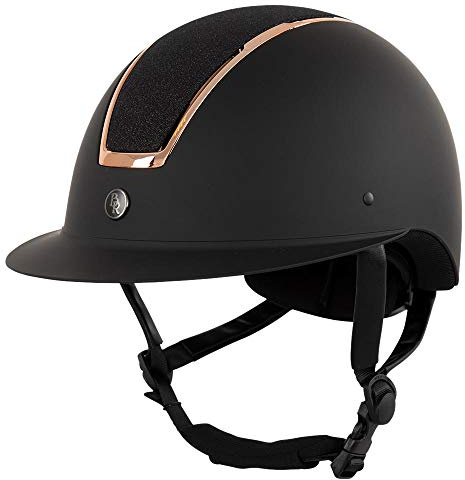 Bieman de Haas BR Reithelm Omega Painted Glitter Black/Rose (58/60)