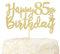 LOVENJOY 85. Geburtstag Mann und Frau Tortendeko Hallo 85 Gold Glitzer Happy 85th Birthday Cake Topper für Party Dekoration