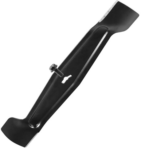 SPARES2GO Lame métal + vis de fixation compatible avec Mac Allister MEB1638K MLM1600 MLMP1600 MLMO 1600SHFB tondeuse (38cm)