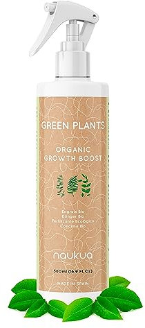 500ml Abono Líquido Orgánico Plantas Verdes - Hojas y Raices más Sanas, Fuertes y Vigorosas - Estimulador Crecimiento y Bioestimulante - Interior y Exterior - Spray Listo Para Usar