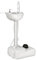 COSTWAY Portable Camping Sink, 17L Water Capacity Hand Wash Basin Stand with Towel Holder, Soap Dispenser and Rolling Wheels for Outdoor Events, Travel and Worksite (Without 24L Sewage Tank)