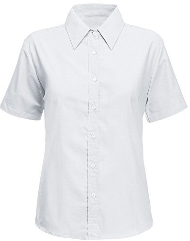 L S U Girls White School Short Sleeve Blouse School Uniform(40)