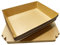 Brown Paper Food Tray 50 PCS, Trays Kraft Biodegradable Boats, Water And Oil Proof, For Snacks, Fried Foods, French Fries And Picnics