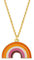 Sinwinkori Sun Set Pride Rainbow Shape Halskette LGBT-Halskette Gay-Pride-Geschenk