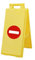 Chevalet sol premium - 640mm - picto sens interdit