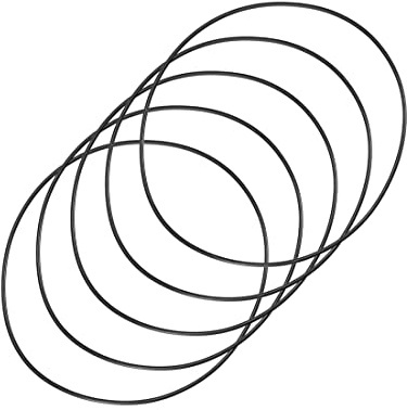 PATIKIL 5 Stück O-Ring aus Nitrilkautschuk 120 mm x 116 mm x 2 mm schwarz | metrische Dichtungsringe, für Wasserleitungen