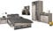 Jugendzimmer Fabric 11 von Parisot 6 teiliges Komplett Set in Esche und Grau
