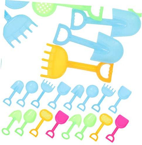 NUOBESTY 24piezas Modelo De Herramienta para Excavar Arena Mini Palas Estilo Playa para Decoración De Micropaisajes Adorno De Casa