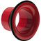PRATYAHARA Bass Drum Enhancer ABS Gummi Bass Drum Kick Enhancer mit schwarzem Port Hole Protector,Mic Hole Drum Head,Red