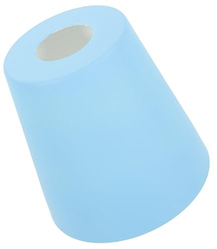DOITOOL Dekoration Blauer Lampenschirm Für Tischlampen Kleiner Lampenschirm Aus Eisen Einfache Montage Ersatzlampenschirme Für Tischlampen Stehlampen (Blau 42 Mm Öffnung) Birne