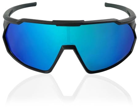 TWO-X Speed Sportbrille Light Full MTB-Brille verspiegelt Unisex Radbrille Laufbrille blau