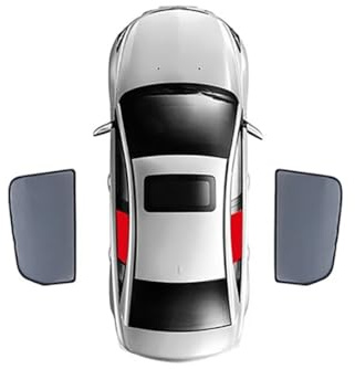 Lmmdhi Parasol de Coche para Seat Ateca SUV 2016-2024,Visera de Ventana Lateral de Coche 4,Parasol de Parabrisas Delantero Trasero,2PCS Rear