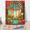 TISHIRON Malen nach Zahlen Erwachsene Blumengarten DIY Malen nach Zahlen Rose DIY Acryl Malen nach Zahlen Kits auf Leinwand Erwachsene Malen nach Zahlen Art Crafts 40 x 50 cm(rahmenlos)