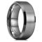King Will 8mm Tungsten Wedding Rings for Men Gunmetal Plated Brushed Men's Wedding Band Gifts for Him Size 7-14 Comfort Fit N (7)