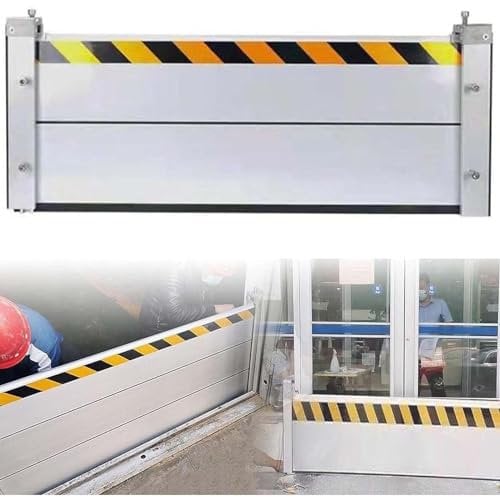 Reusable Sandless Water Barriers for Flooding, Extra Long Upright Flood Prevention Barriers for Home/Garage/Driveway/Entrances to Gates, Aluminum Flood Protection Barriers Shield(Color:L 280cm(9.2