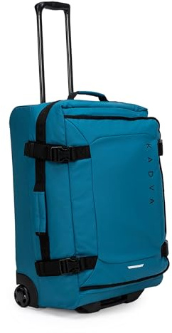 KADVA Lazio Reisekoffer auf Rollen I 74 Liter Kabinengepäck Handgepäck I Soft Shell mit 2 Rädern I Teleskoprahmen I Gewicht 3.3kg I Farbe Schwarz