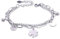 AFCJLTO pulsera mujer,pulsera plata mujer,Pulsera mujer estrella corazón trébol árbol de la vida amuleto acero,regalos originales para mujer
