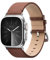 Woodcessories Lederarmband Kompatibel mit Apple Watch Armband 42mm 41mm 40mm, Leder Braun Vegan für iWatch SE Ultra 2 Series 1-10 | Veganes Leder aus Aloe Vera