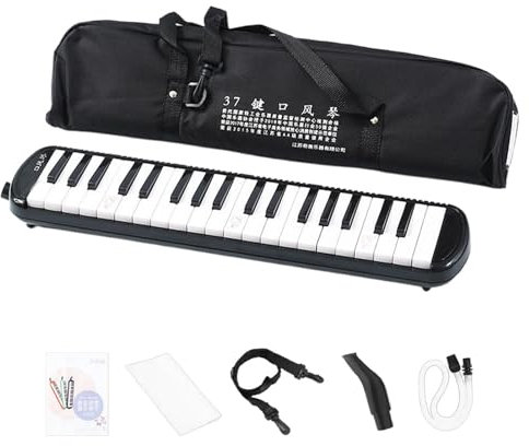 Melodica für Erwachsene - Blasinstrument mit 2 Mundstücken - 32 Tasten Keyboard Harmonium Instrument mit Tragetasche für Anfänger & Profis