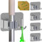 Ataraxia Home - Set di 4 Portascope da Muro - Portascope Salvaspazio, Porta Scope Parete Esterno e Interno, Appendi scope a muro adesivo - Ganci Porta Scope da muro Attacca Scope (Grigio)