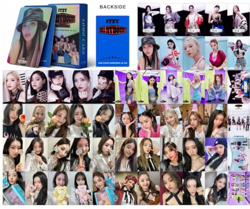 KWIBYBGS 55 X Kpop Karten Itzy Kill My Doubt Mini Karten Itzy Kill My Doubt Album Karten Itzy Merch Fotokarten Set Kpop Itzy Fotokarten