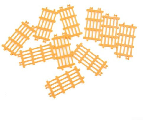 5 Arten von Weidetoren, PVC, Modelleisenbahnzaun für Miniatur-Bauernhof- und Zug-Layouts (gelb)