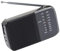 Tragbare Radios Kleines Radio AM FM Shortwave Radio Retro Batterie Batterie Tragbares Handfunk für Camping -Wandern, Schwarz (Schwarz)