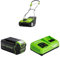 Greenworks 40V Vertikutierer Akku Rasenlüfter, 3600 U/min, 36 cm Arbeitsbreite, 30 L Auffangbehälter, 4Ah Akku & 5A Ladegerät, 3 Jahre Garantie