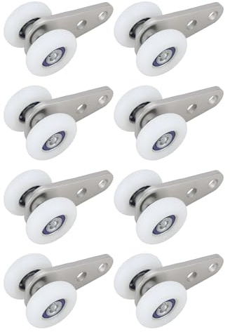 SG Store Lot de 8 Roulettes pour Porte Coulissante Rail de 25 Mm 24 X 22,5 X 45 Mm