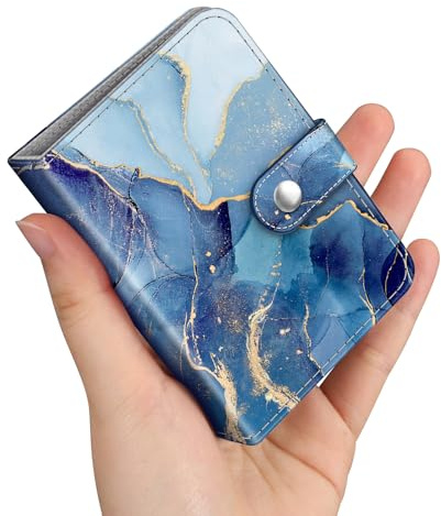 Fintie Mini Fotoalbum für 2x3 Zoll Filme, Ozean Marmor | 52 Taschen kleine Alben für Fujifilm Instax Mini Sofortbildkamera/Polaroid Hi-Print Bilder, Kpop Fotokartenhalter Binder