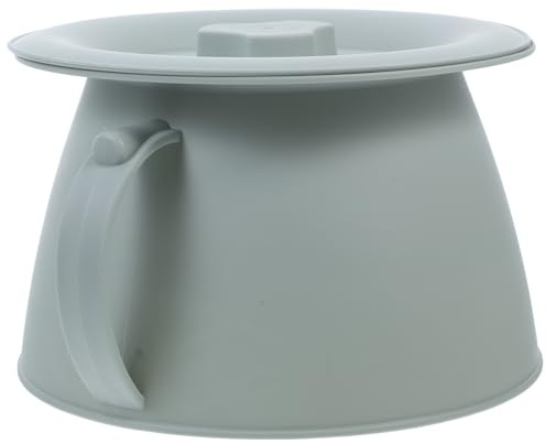 VILLCASE Pot de Chambre en Plastique Épais avec Couvercle Urinoir Portable pour Adultes et Personnes Âgées Seau à Urine Hygiénique pour Chambre à Coucher Usage Familial