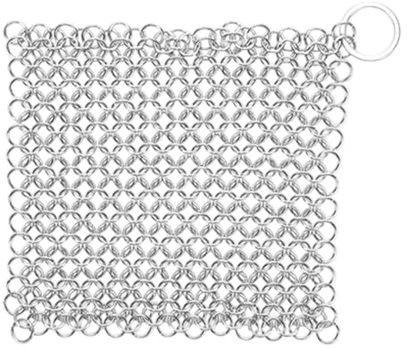 ＡＷＨＡＯ Gusseisenreiniger, Edelstahl Scheuerschwamm, Multifunktional Und Tragbar für Pfannen, Und Woks, 5x5 Zoll