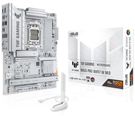 ASUS TUF Gaming B850-PRO WIFI7 W NEO AMD ATX-Mainboard | 14+2+1 Leistungsstufen, DDR5 mit AEMP, DREI M.2-Steckplätze, PCIe 5.0 für Next-Gen-GPUs, 2,5Gb Ethernet und 64MB BIOS