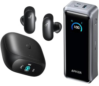 Anker Prime Power Bank, 26,250mAh 3-Port Portable Charger with soundcore 2026 New Anker Liberty 5 Pro