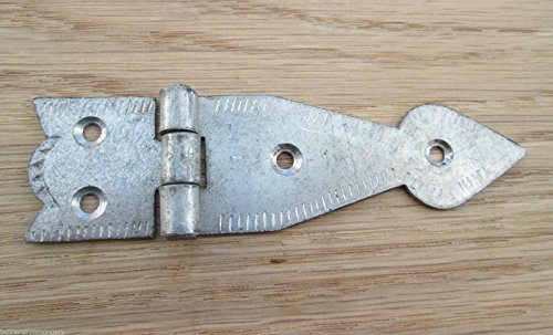 IRONMONGERY WORLD® Arrow Head Decorative Strap Hinge Cupboard Cabinet Door Chest Box Hinge